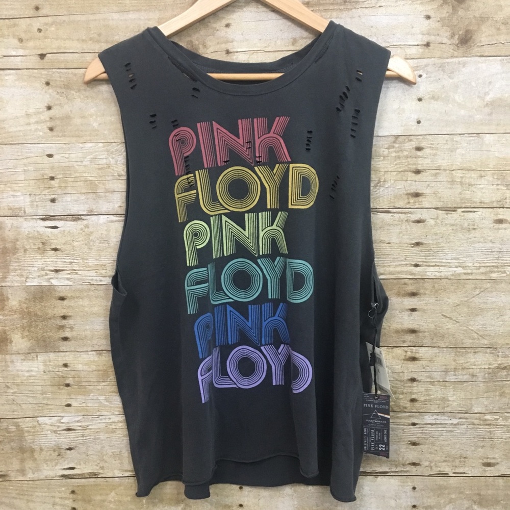 Lucky brand Pink Floyd distressed graphic tank